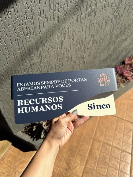 Placa de Identificação de Sala-modelo Sodalita Personalizada
