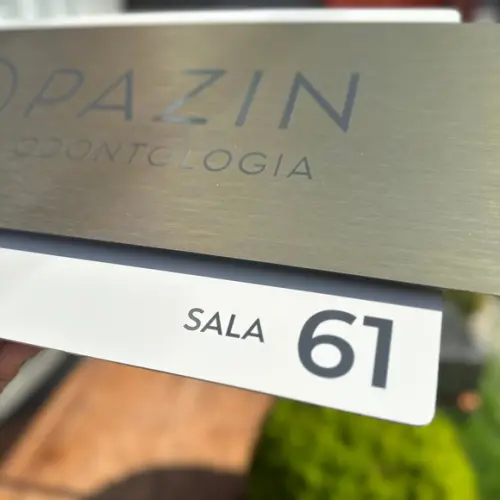 Placa de Identificação de Sala-modelo Topázio Acrílico 42x24