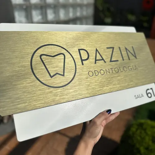 Placa de Identificação de Sala-modelo Topázio Acrílico 42x24