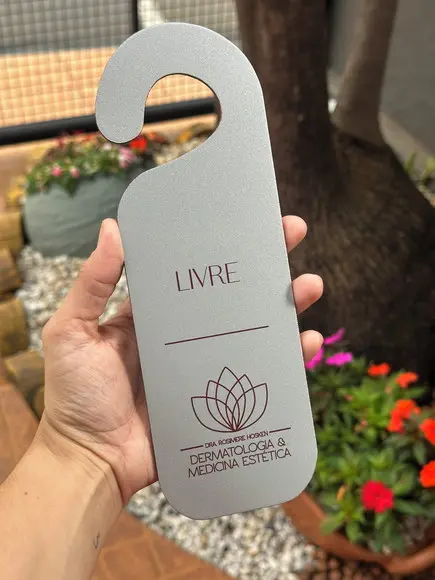 Placa de Pendurar Porta