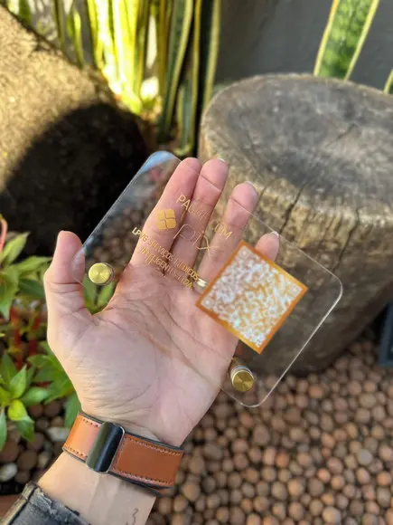 Placa de Pix - Modelo Mini Quartzo Acrílico 6