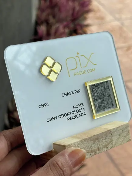 Placa de Pix - Modelo Mini Quartzo Acrílico 6