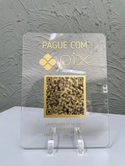 Placa de Pix - Modelo Mini Quartzo Acrílico 6
