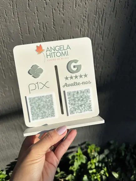Placa de Pix - Personalizada 1 - Angelica Hitomi