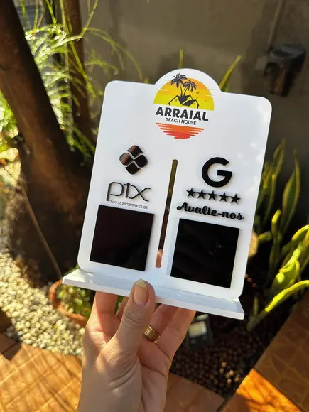 Placa de Pix - Personalizada 1 - Arraial Beach House