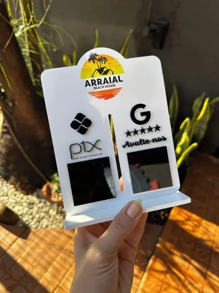 Placa de Pix - Personalizada 1 - Arraial Beach House