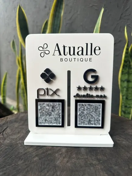 Placa de Pix - Personalizada 1 - Atualle Boutique
