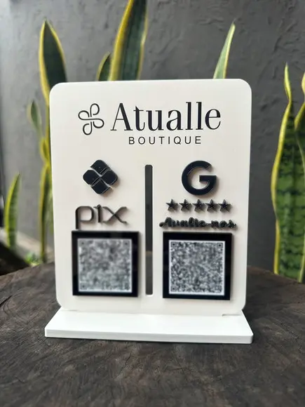 Placa de Pix - Personalizada 1 - Atualle Boutique