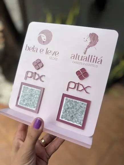 Placa de Pix - Personalizada 1 - Bela e Leve - Atuallitá