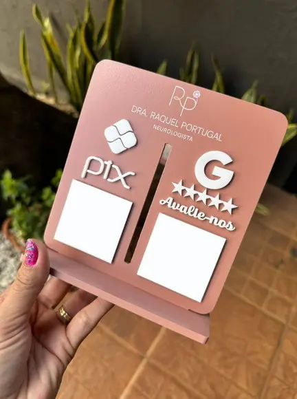 Placa de Pix - Personalizada 1 - Dra. Raquel Portugal
