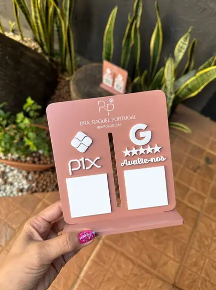 Placa de Pix - Personalizada 1 - Dra. Raquel Portugal