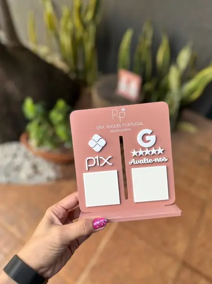 Placa de Pix - Personalizada 1 - Dra. Raquel Portugal