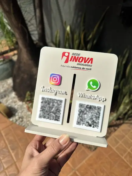 Placa de Pix - Personalizada 1 - Rede Inova Drogaria