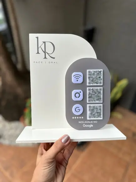 Placa de Pix - Personalizada 2 - Kr Face Oral