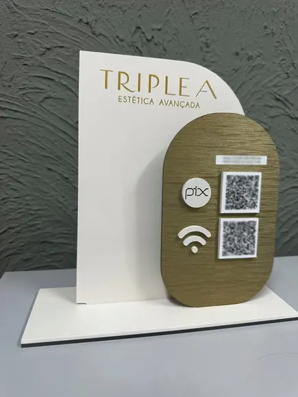 Placa de Pix - Personalizada 2 - Triple a Estetica Avançada