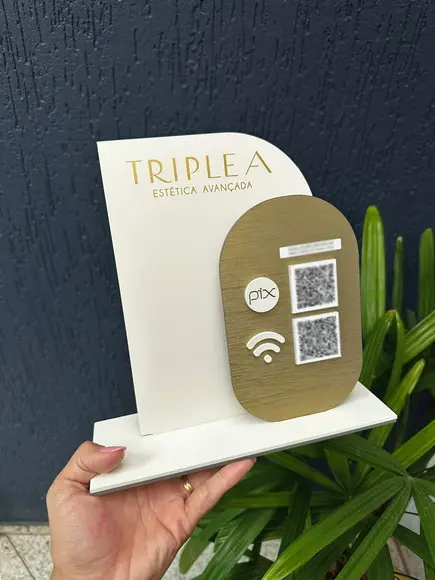 Placa de Pix - Personalizada 2 - Triple a Estetica Avançada