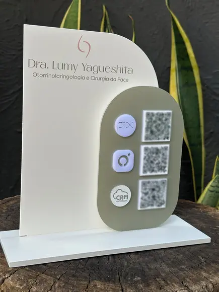 Placa de Pix - Personalizada 2-dra Lumy Otorrinolaringologia