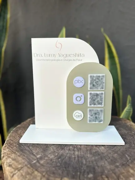 Placa de Pix - Personalizada 2-dra Lumy Otorrinolaringologia