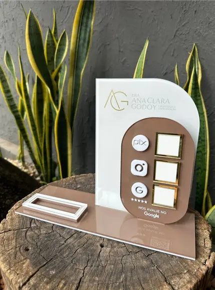 Placa de Pix - Personalizada 4 - Dra. Ana Clara Godoy