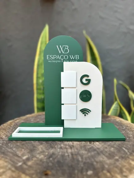 Placa de Pix - Personalizada 4 - Espaço Wb