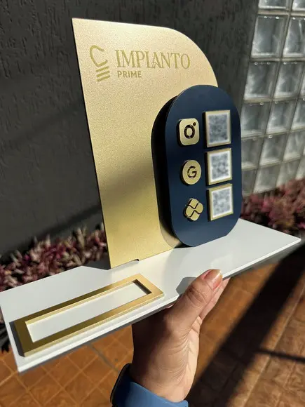 Placa de Pix - Personalizada 4 - Implanto Pime