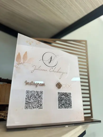 Placa de Pix - Personalizada 7 - Juliana Chabregas