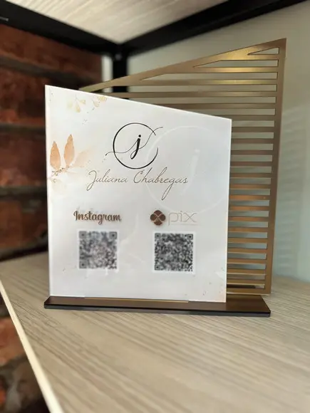Placa de Pix - Personalizada 7 - Juliana Chabregas