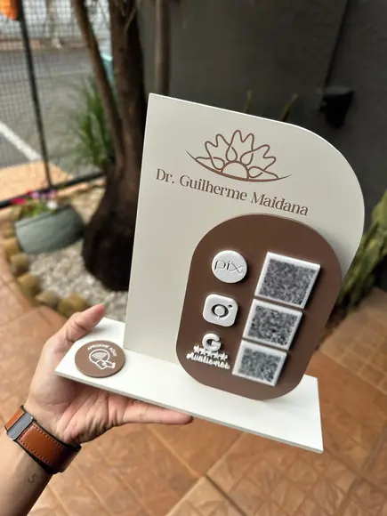 Placa de Pix com Tag Nfc - Personalizada 3 - Dr. Guilherme m