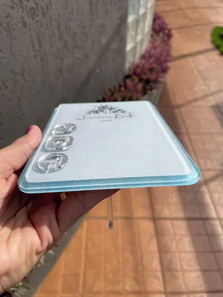 Placa de Qr Code-modelo Mini Quartzo Acrílico-taciana Brito