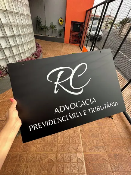 Placa de Sinalização - Frente e Verso 40x60