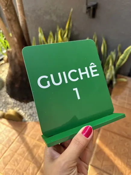 Placa Identificação de Mesa Personalizada