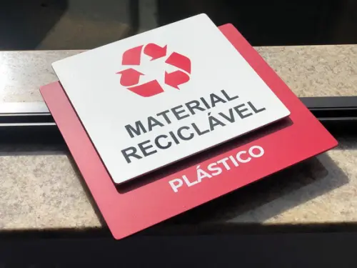 Placa Identificação de Sala - Modelo Ágata 32x26