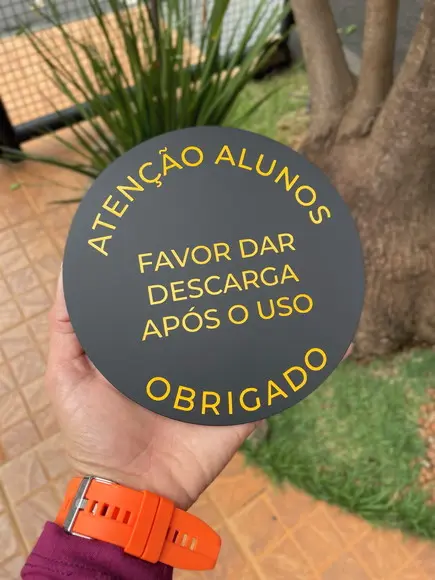 Placa Identificação de Sala - Modelo Caulim