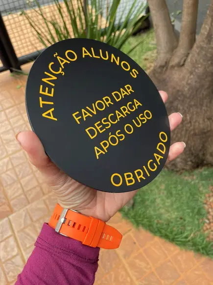 Placa Identificação de Sala - Modelo Caulim