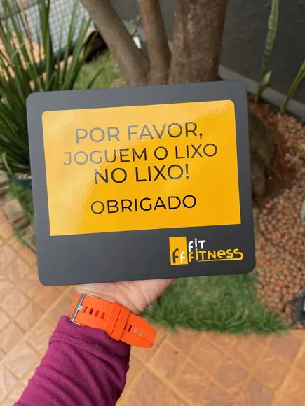 Placa Identificação de Sala - Modelo Caulim