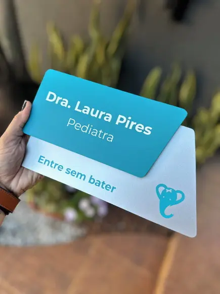Placa Identificação de Sala - Modelo Cianita
