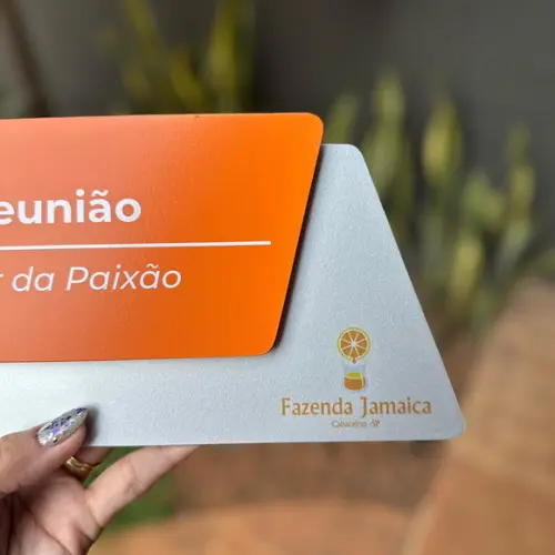 Placa Identificação de Sala - Modelo Cianita