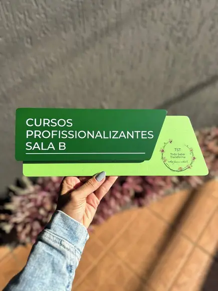Placa Identificação de Sala - Modelo Onix