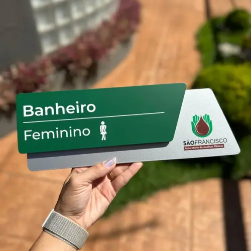 Placa Identificação de Sala - Modelo Onix