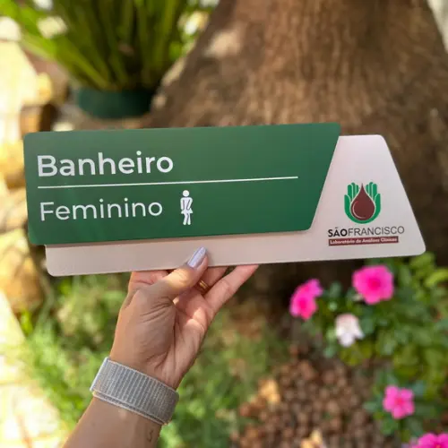Placa Identificação de Sala - Modelo Onix