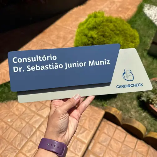 Placa Identificação de Sala - Modelo Onix