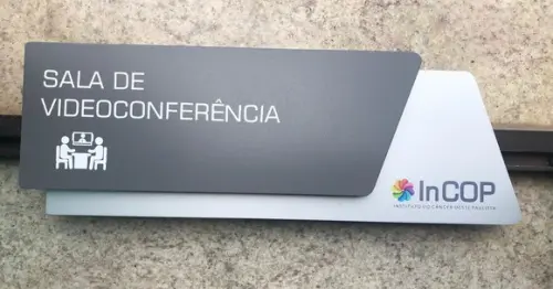 Placa Identificação de Sala - Modelo Onix