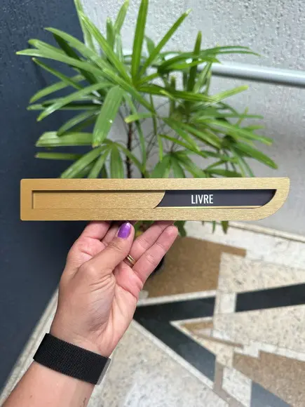 Placa Identificação Porta - Livre Ocupado