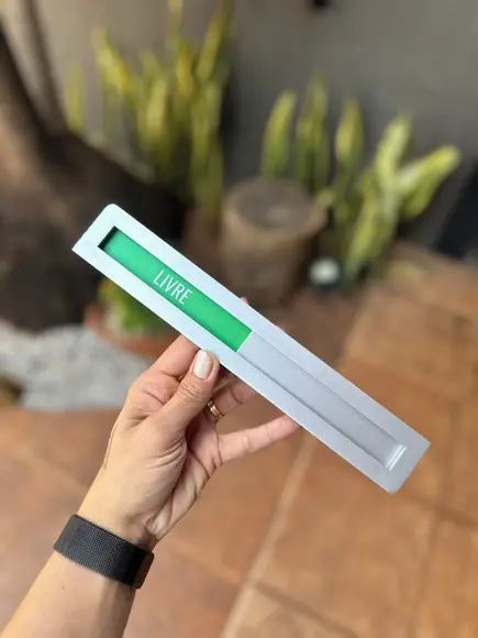 Placa Identificação Porta - Livre Ocupado