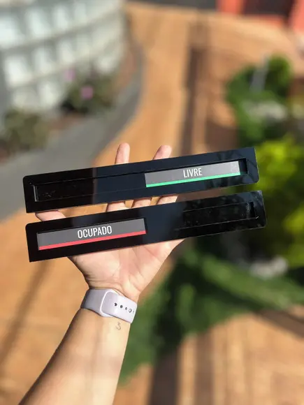 Placa Identificação Porta - Livre Ocupado