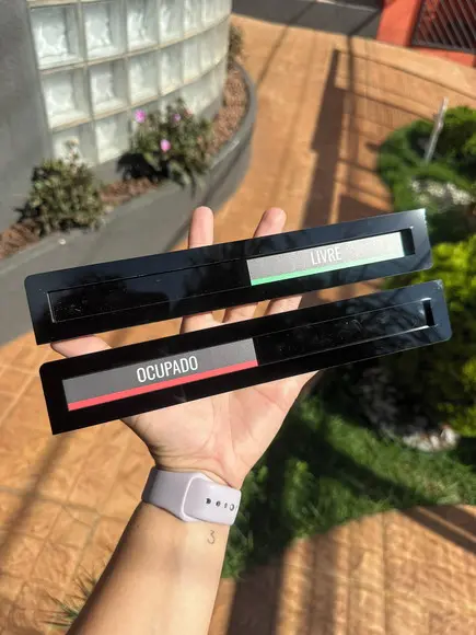 Placa Identificação Porta - Livre Ocupado