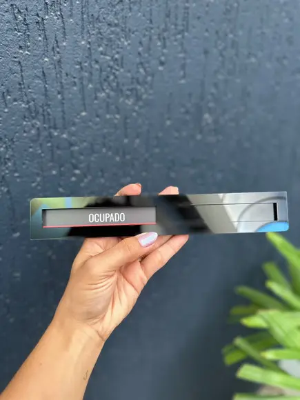 Placa Identificação Porta - Livre Ocupado