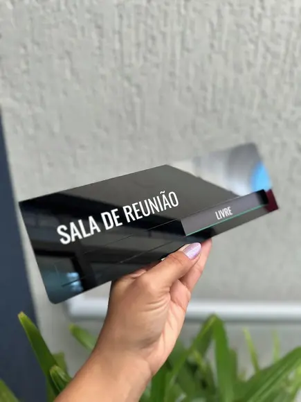 Placa Identificação Porta - Livre Ocupado