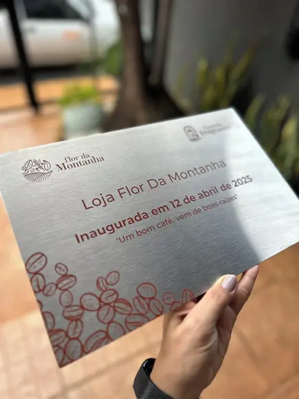 Placa Inox com Impressão Uv - 30x21