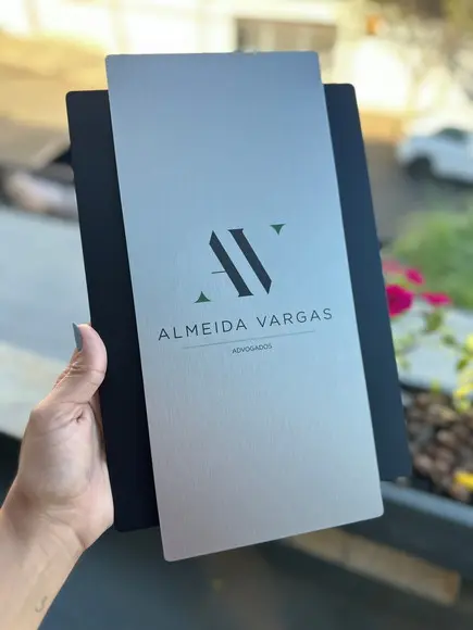 Placa Modelo Topázio Personalizada - Acm +inox 20x32